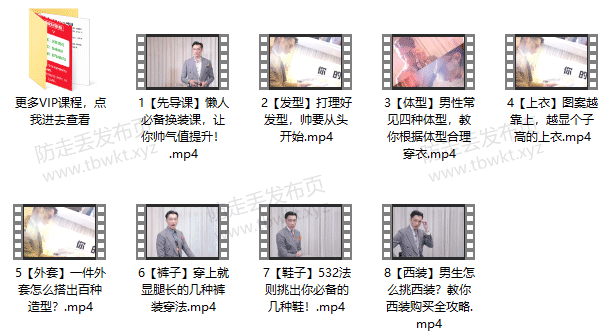 形象改造《男士穿搭速成指南》
