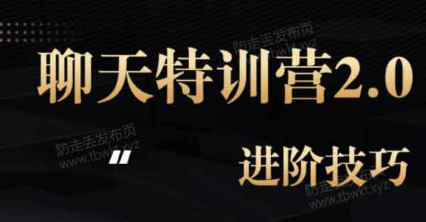 核心《聊天特训营2.0进阶技巧》