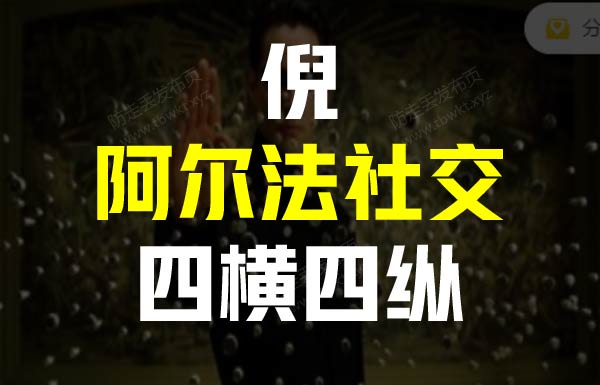 倪《阿尔法社交四横四纵》