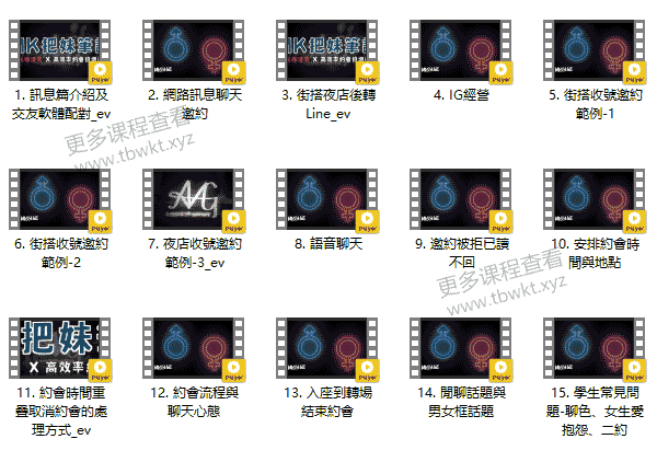 AMG《MK把妹笔记》