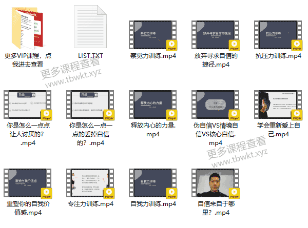 阿伦《核心自信精进训练课》课程